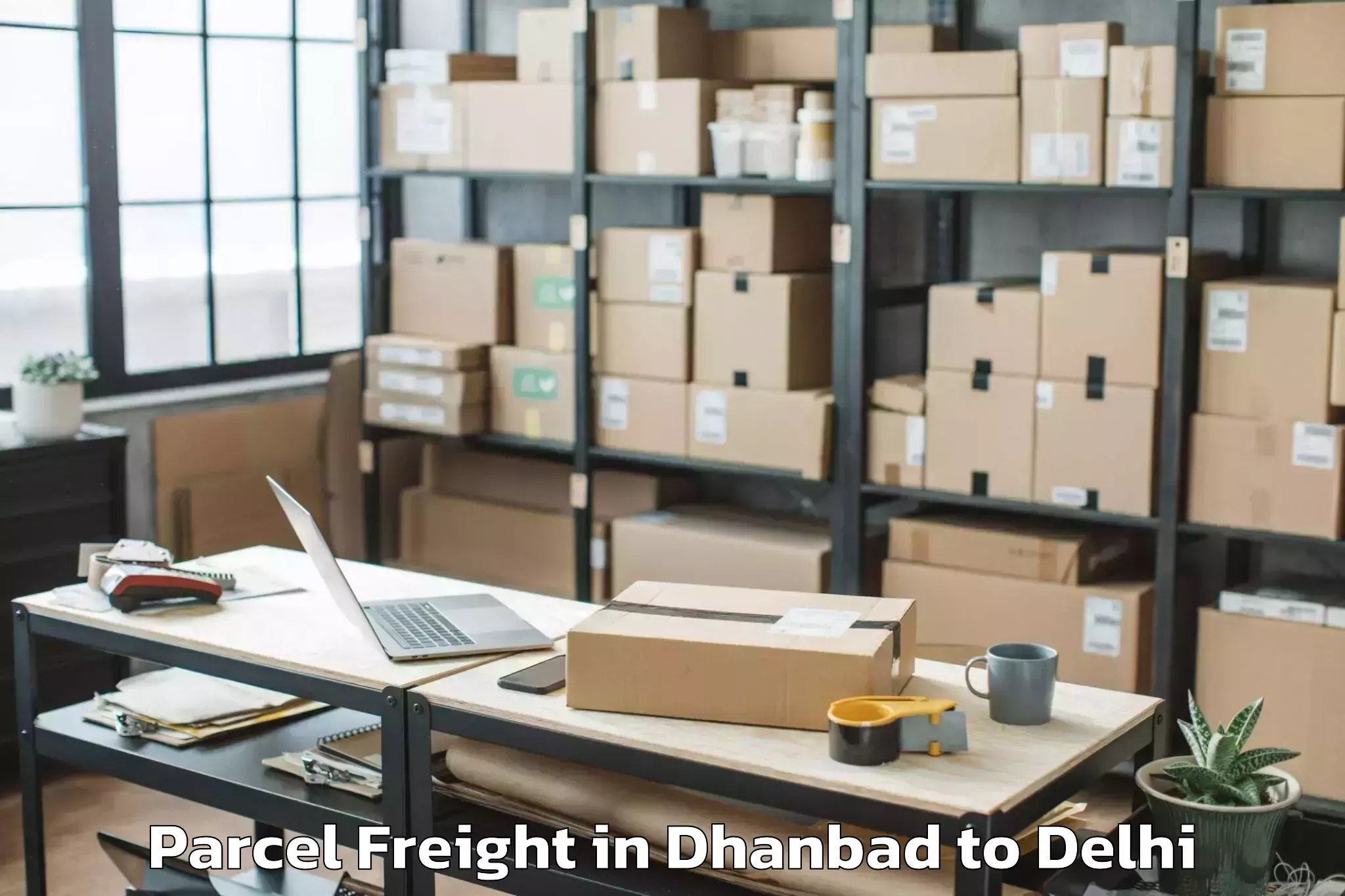 Book Dhanbad to The Indian Law Institute New D Parcel Freight